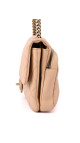 Chanel Single Flap Bag i Beige Calfskinn