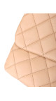 Chanel Single Flap Bag i Beige Calfskinn