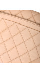 Chanel Single Flap Bag i Beige Calfskinn