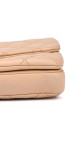 Chanel Single Flap Bag i Beige Calfskinn