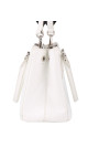 Prada Galleria Small Shoulder Bag - White Patent Leather
