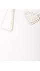 Prada Galleria Small Shoulder Bag - White Patent Leather