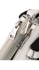 Prada Galleria Small Shoulder Bag - White Patent Leather