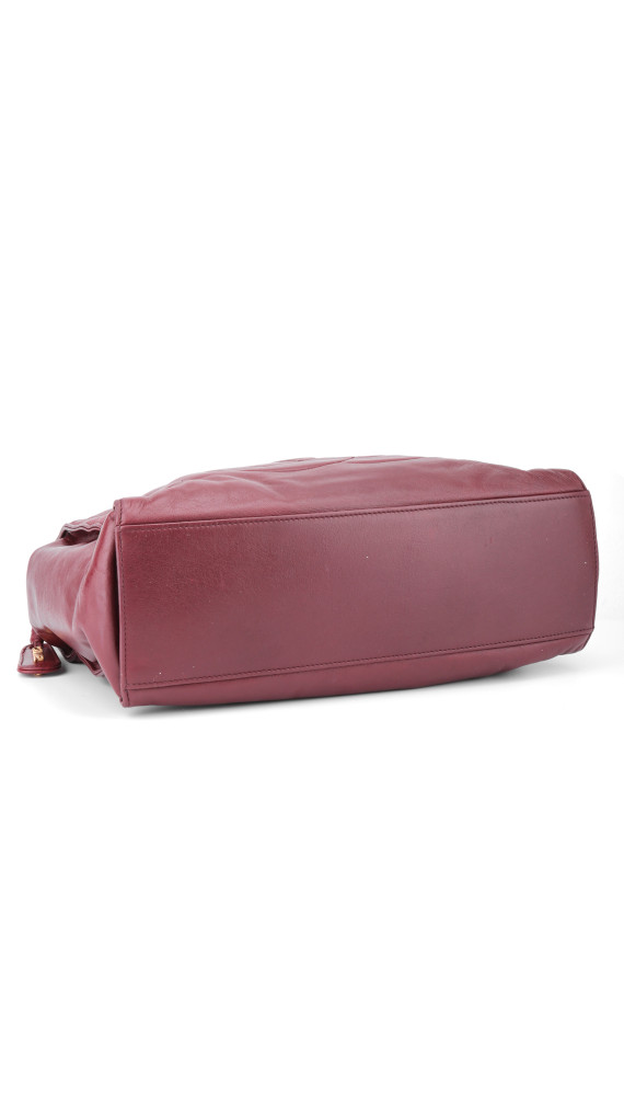 Chanel CC Logo Shoulder Bag Burgundy i Lambskin