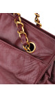 Chanel CC Logo Shoulder Bag Burgundy i Lambskin