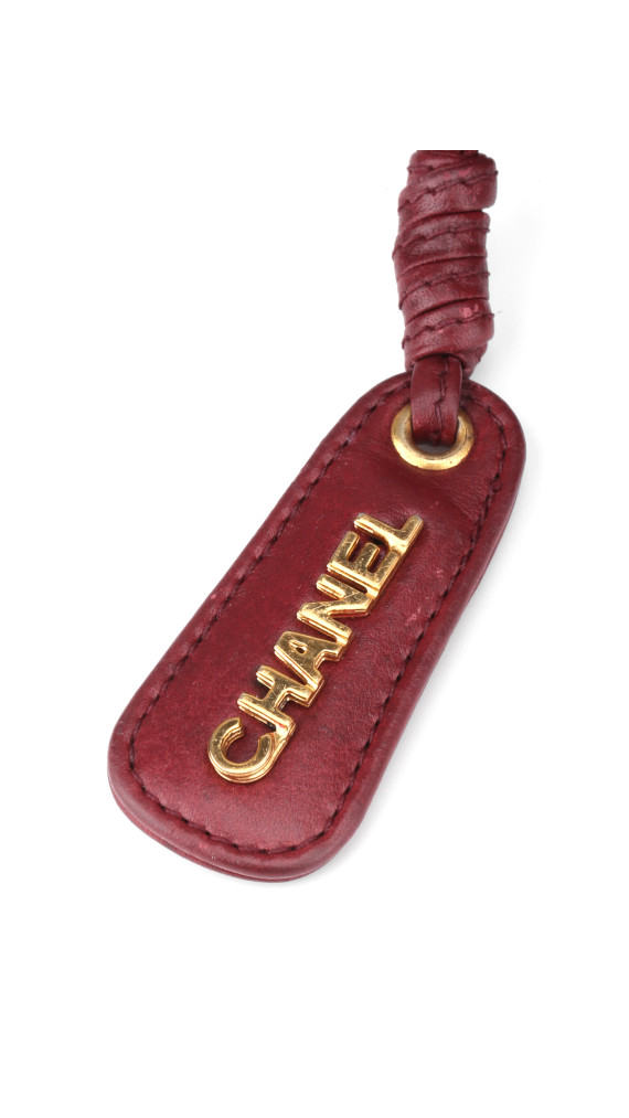 Chanel CC Logo Shoulder Bag Burgundy i Lambskin