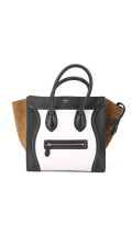 Céline Luggage Tote Bag - Tricolor Suede (Den største str)