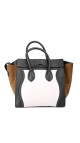 Céline Luggage Tote Bag - Tricolor Suede (Den største str)