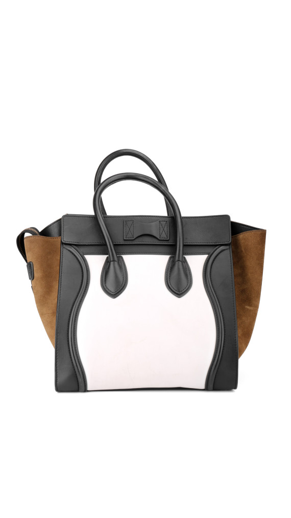 Céline Luggage Tote Bag - Tricolor Suede (Den største str)