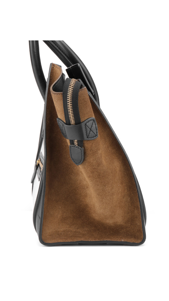 Céline Luggage Tote Bag - Tricolor Suede (Den største str)