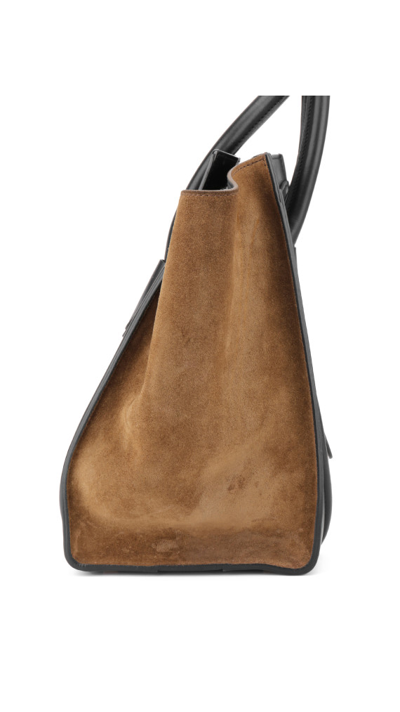 Céline Luggage Tote Bag - Tricolor Suede (Den største str)