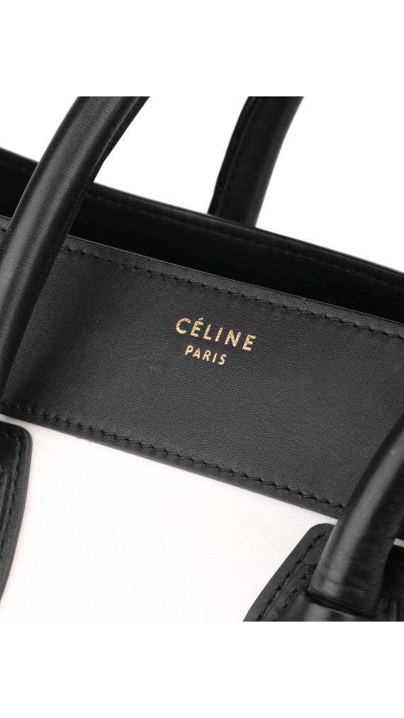 Céline Luggage Tote Bag - Tricolor Suede (Den største str)
