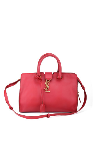 YSL Saint Laurent Cabas Chyc Shoulder Bag - Red