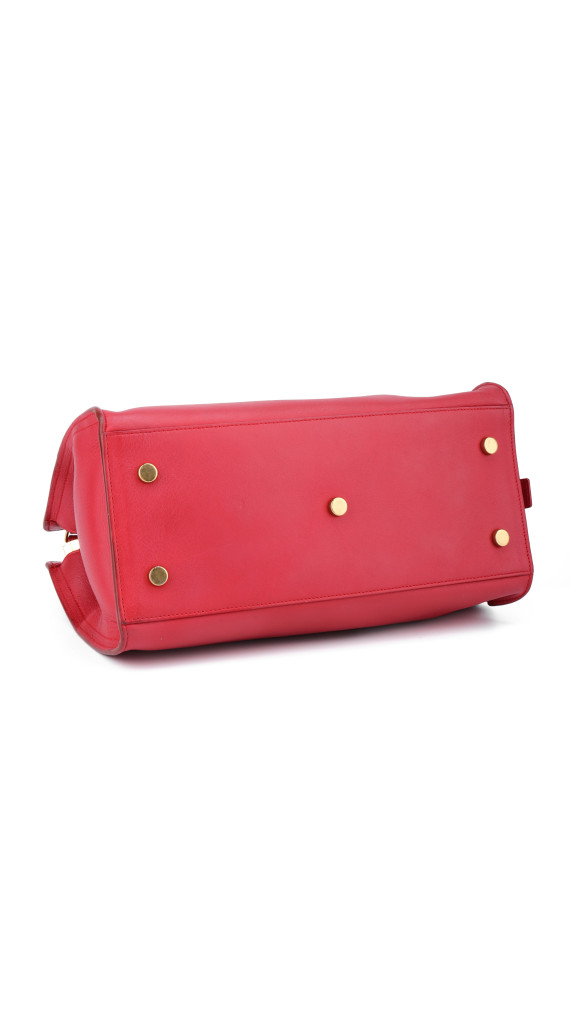 YSL Saint Laurent Cabas Chyc Shoulder Bag - Red