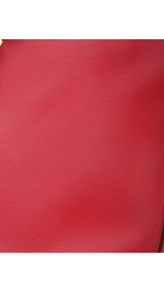 YSL Saint Laurent Cabas Chyc Shoulder Bag - Red