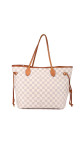 Louis Vuitton Neverfull Tote Bag - Damier Azur Canvas