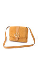 Gucci Arli Shoulder Bag - Suede Camel