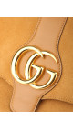Gucci Arli Shoulder Bag - Suede Camel