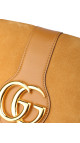 Gucci Arli Shoulder Bag - Suede Camel