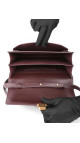 YSL Saint Laurent Hight School Top Handle Shoulder Bag - Burgundy