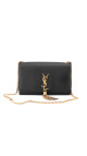 YSL Saint Laurent Kate - Black Smooth Leather