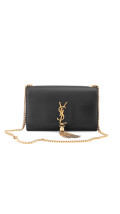 YSL Saint Laurent Kate - Black Smooth Leather