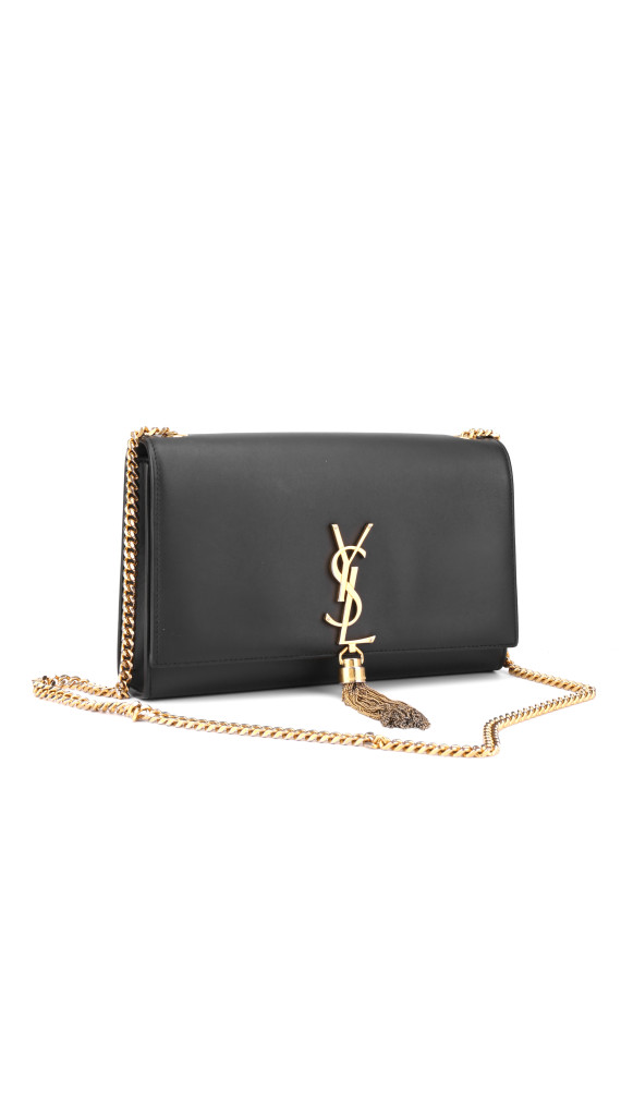 YSL Saint Laurent Kate - Black Smooth Leather