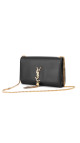 YSL Saint Laurent Kate - Black Smooth Leather