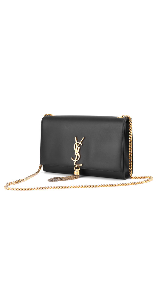 YSL Saint Laurent Kate - Black Smooth Leather