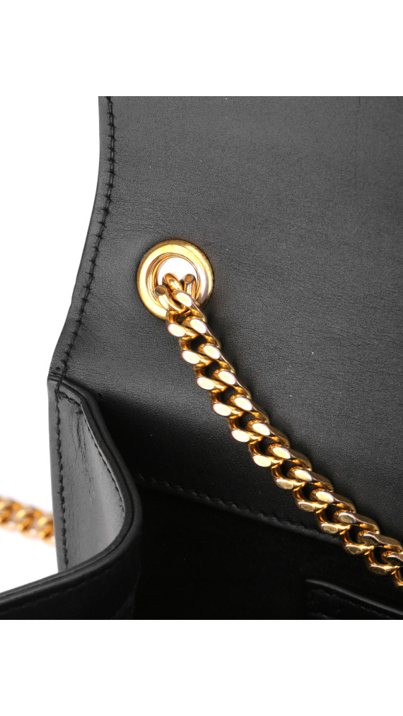 YSL Saint Laurent Kate - Black Smooth Leather