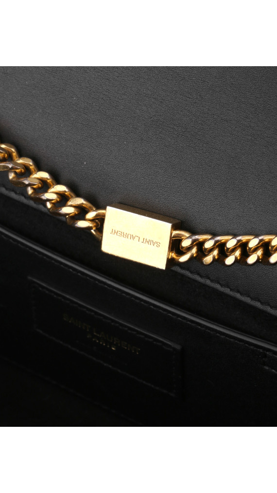 YSL Saint Laurent Kate - Black Smooth Leather