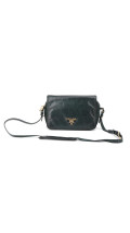 Prada Logo Crossbody Bag - Dark Green