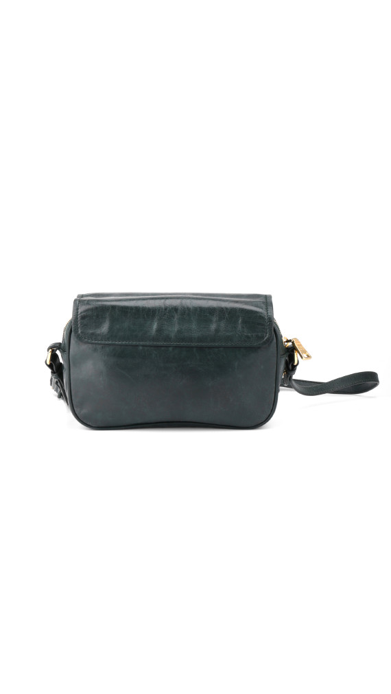 Prada Logo Crossbody Bag - Dark Green
