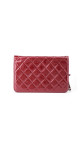 Chanel Wallet on Chain WOC Burgundy Patent Leather