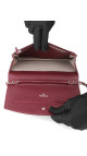Chanel Wallet on Chain WOC Burgundy Patent Leather