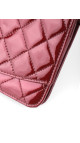 Chanel Wallet on Chain WOC Burgundy Patent Leather