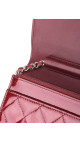 Chanel Wallet on Chain WOC Burgundy Patent Leather