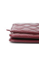 Chanel Wallet on Chain WOC Burgundy Patent Leather