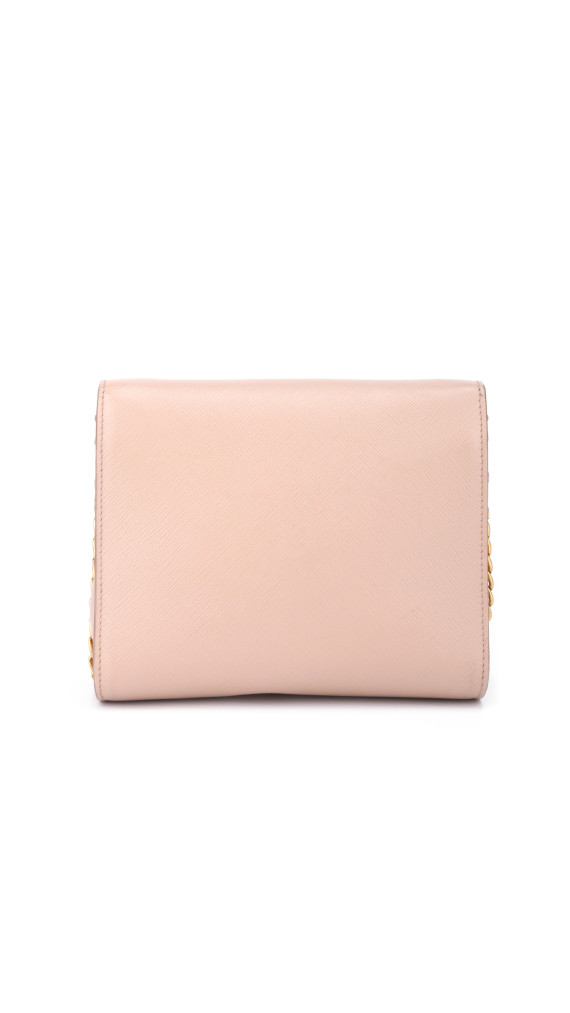 Prada Logo Crossbody Bag - Light Beige