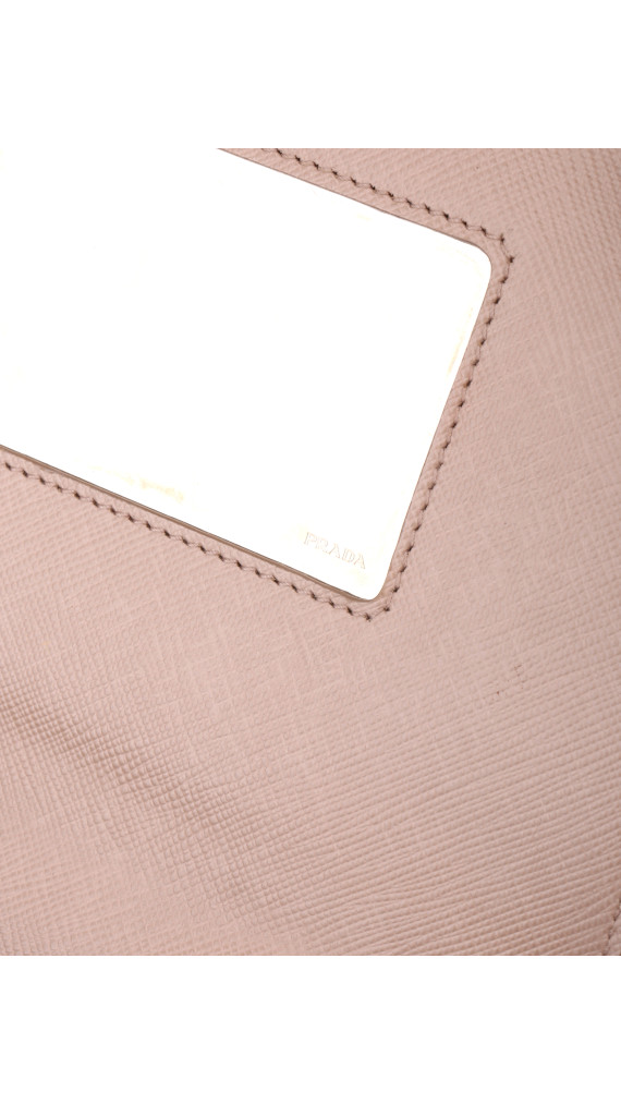 Prada Logo Crossbody Bag - Light Beige