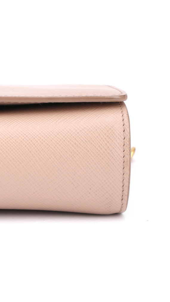 Prada Logo Crossbody Bag - Light Beige