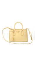 Prada Galleria Saffiano Shoulder Bag - Butter Yellow
