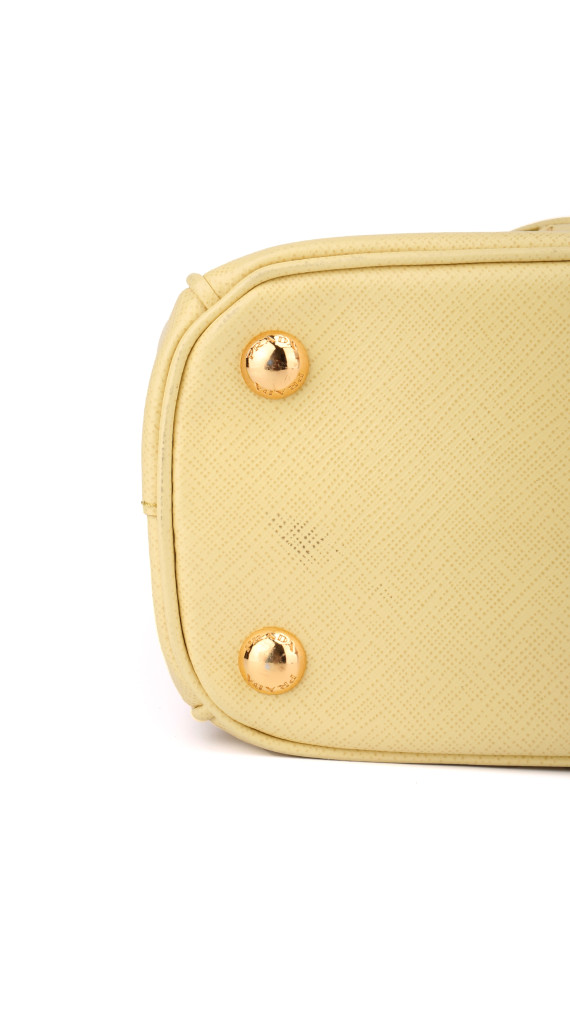 Prada Galleria Saffiano Shoulder Bag - Butter Yellow
