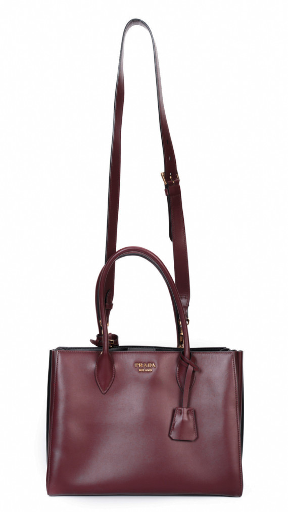 Prada Bibliotheque Tote Shoulder Bag