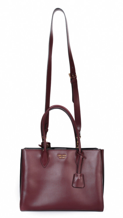 Prada Bibliotheque Tote Shoulder Bag