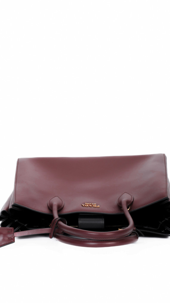 Prada Bibliotheque Tote Shoulder Bag