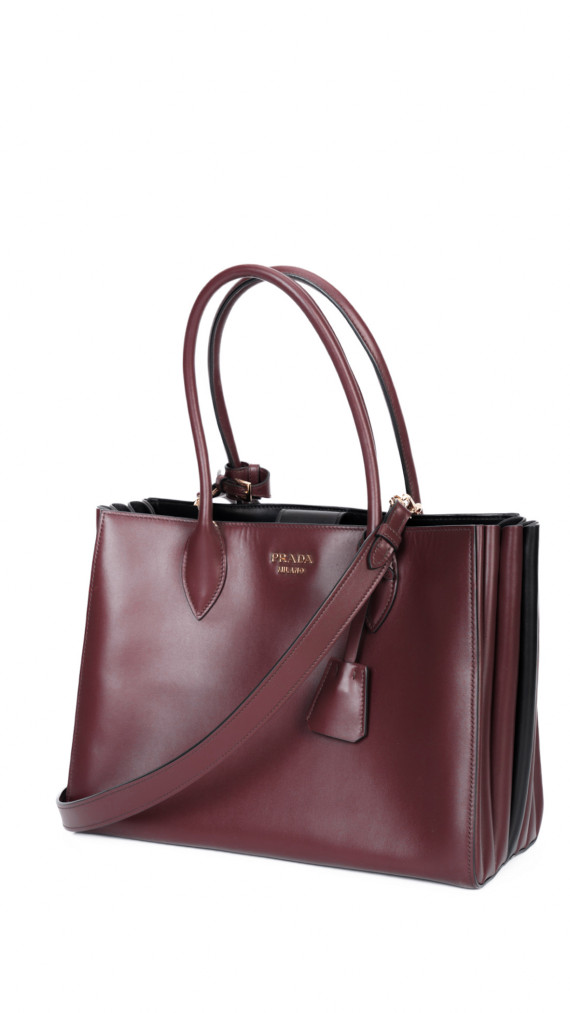 Prada Bibliotheque Tote Shoulder Bag