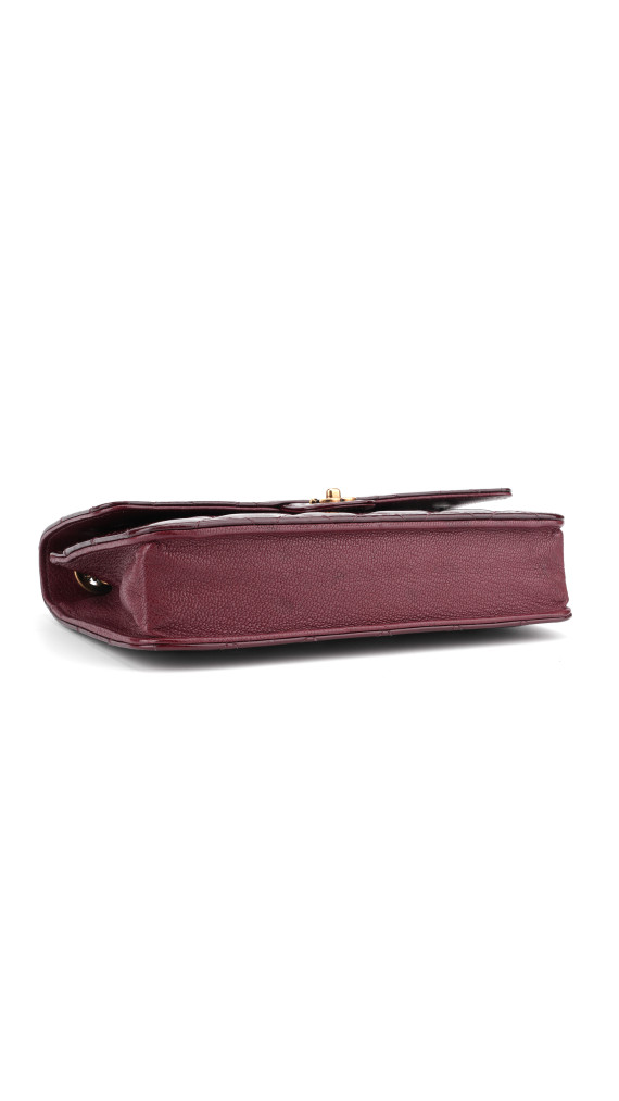 Chanel Wallet On Chain Shoulder Bag i Burgunder Patent