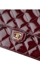Chanel Wallet On Chain Shoulder Bag i Burgunder Patent