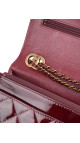Chanel Wallet On Chain Shoulder Bag i Burgunder Patent